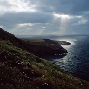 Santa Barbara Island, Sunbeams over Webster Point
