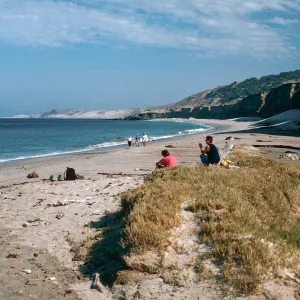 mouth of Water Canyon, beach, Santa Rosa Island