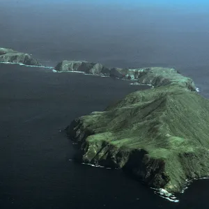 Anacapa Island from airplane