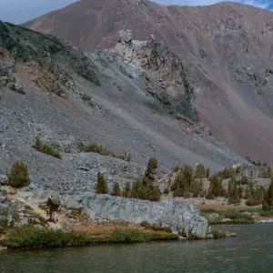 Neil on trail by Cooney Lake, Mono County, 8/29