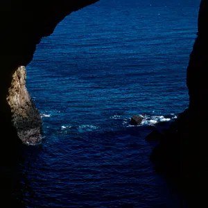 sea cave, North side, West Anacapa Island